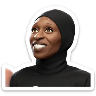 realistic male portrait close up sticker