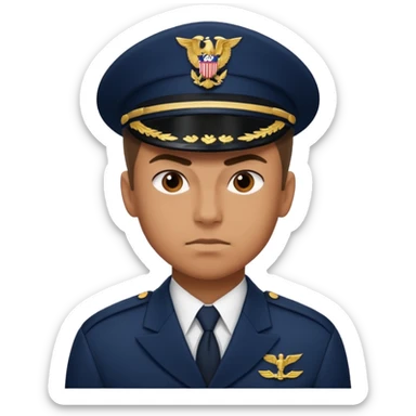 a powerful fighter of the navy sticker