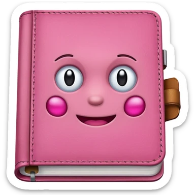 Pink diary sticker