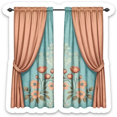 old curtain sticker