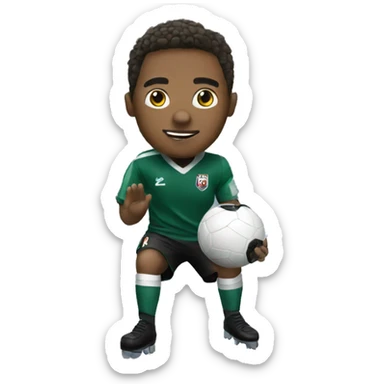 A player shoot a goal sticker