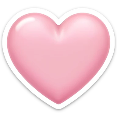 Cœur rose pastel sticker