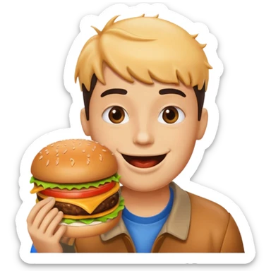 fast-food lover sticker