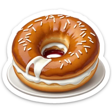 Filled Jam Donut Bombs sticker