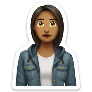 Cara de marciano llorando  sticker