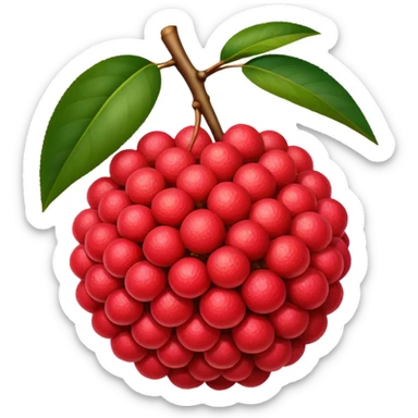 Lychee emoji sticker