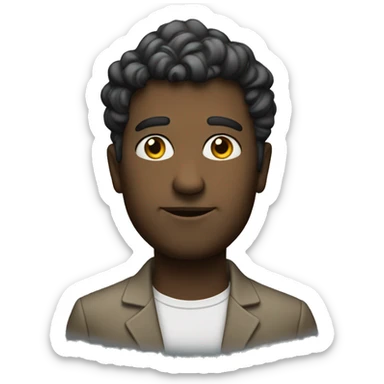 smart interesting person sticker