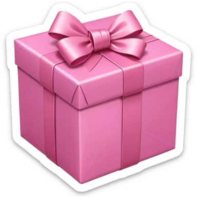 pink gift wrap sticker