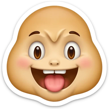 Hungry drooling emoji sticker