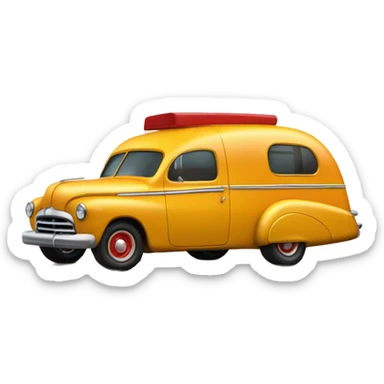 1949 hot rod caravan sticker