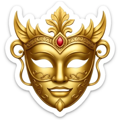 theater mask  sticker