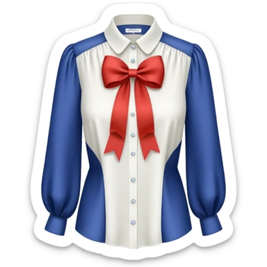 ehit blouse with ribbon sticker