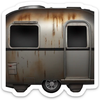 Tonka Darth Vader’s black airstream rc caravan rusted  sticker