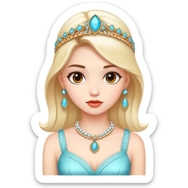 girl with stunning accessories sticker