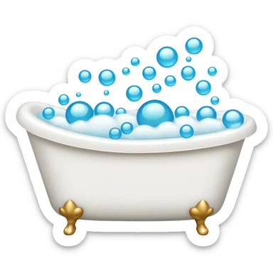bath tub with foam sticker