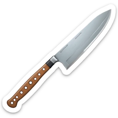 a machete from the Friday the 13th movie sticker