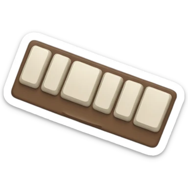 Keyboard with brown mud on it sticker
