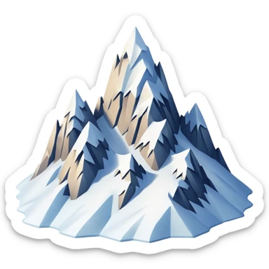 mountains alps sticker