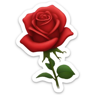 Red rose vibrating sticker