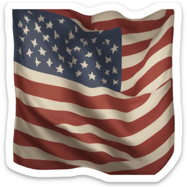 African American flag sticker