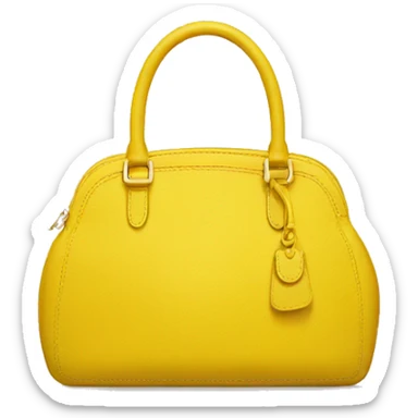 yellow purse sticker