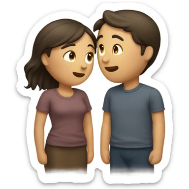 intimate moment between two lovers sticker