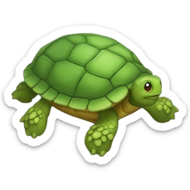 tartaruga de fone sticker