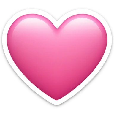 Pink heart  sticker