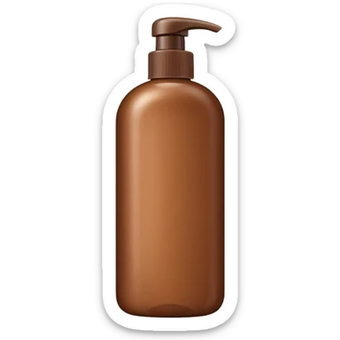 bink and brown shampoo bottle sticker