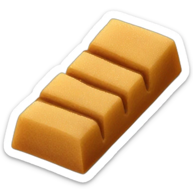 brown raw sugar bars sticker