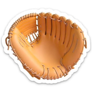 baseball catcher's glove sticker