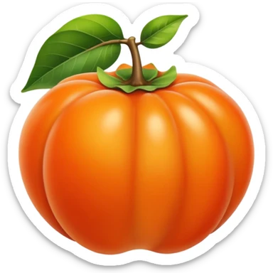 persimmon in the sunshine sticker