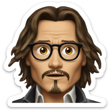 Johnny depp explode sticker