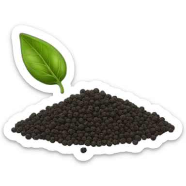 ground black pepper sticker