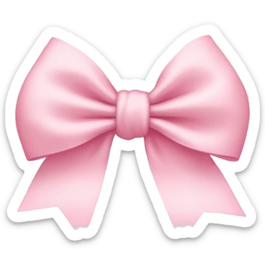 Light pink bow sticker