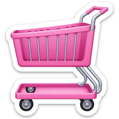 Pink cart. sticker