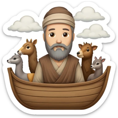 noah on the arc sticker