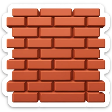 An auto which is full of bricks sticker