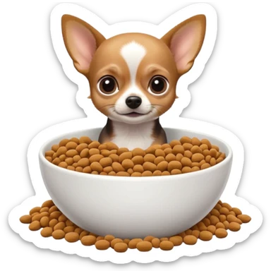 Chihuahua dog food room sticker