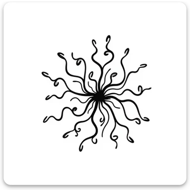Logistic map bifurcation diagram showing chaotic behavior, mathematical graph with branching patterns sticker