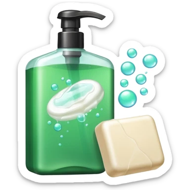 Soap and shampoo sticker