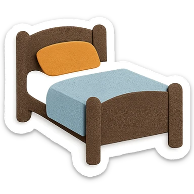 paper craft style bed sticker