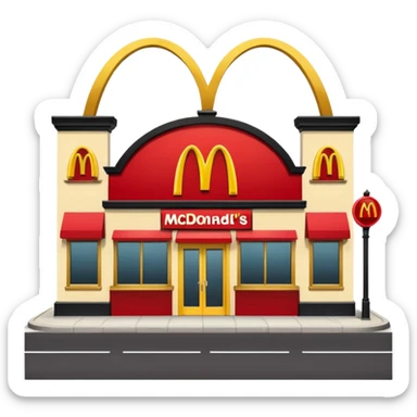 Mcdonalds street sticker