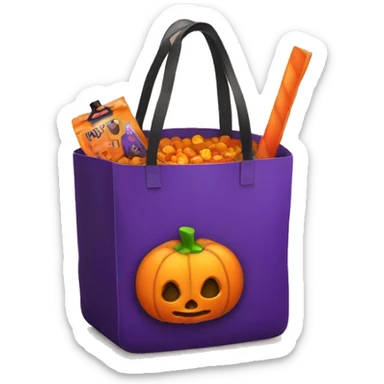 trick or treat bag  sticker