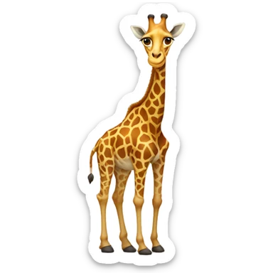 Girafe with ? sticker