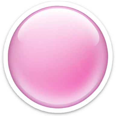 pink clear bubble  sticker