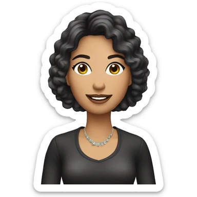 personal shopper latin american woman sticker