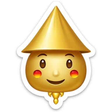 Varita mágica de oro  sticker