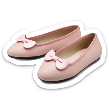 Chaussons ballerines isotoner semelles en cuir  sticker