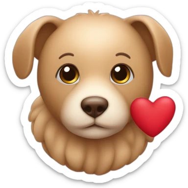 Doudou avec des coeurs sticker